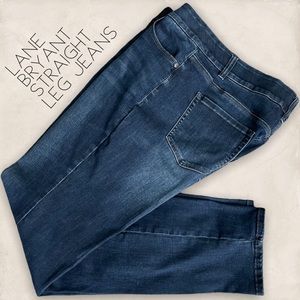 Lane Bryant Straight Leg Jeans with - 18W Long - 1 pair available for purchase.